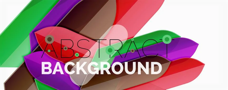 Abstract color lines dynamic background, modern material design style イラスト素材