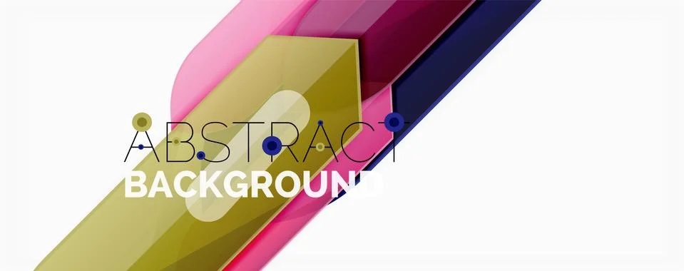 Abstract color lines dynamic background, modern material design style Illustrazione stock