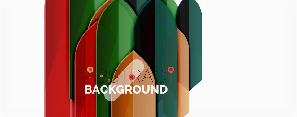 Abstract color lines dynamic background, modern material design style Illustrazione stock