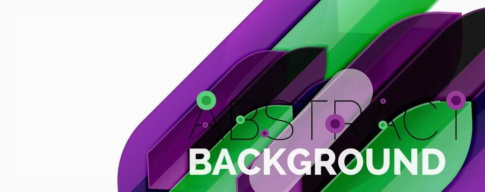 Abstract color lines dynamic background, modern material design style Illustrazione stock