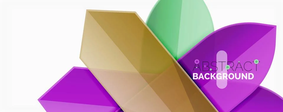 Abstract color lines dynamic background, modern material design style Illustrazione stock