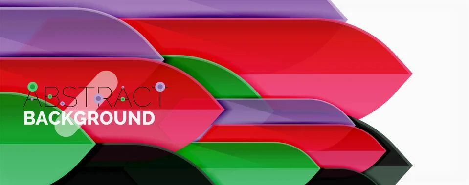 Abstract color lines dynamic background, modern material design style Stock Illustration