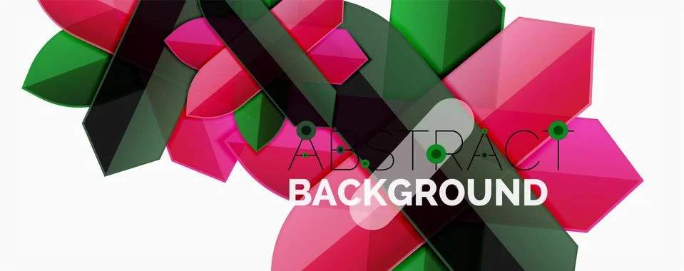 Abstract color lines dynamic background, modern material design style Stock Illustration