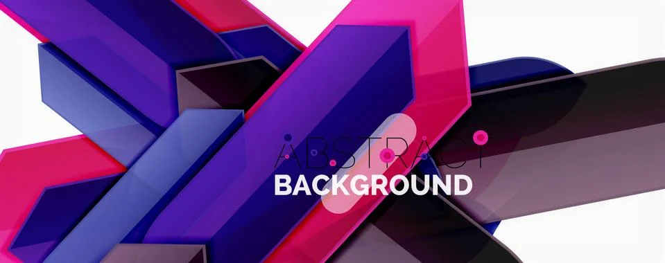 Abstract color lines dynamic background, modern material design style Illustrazione stock