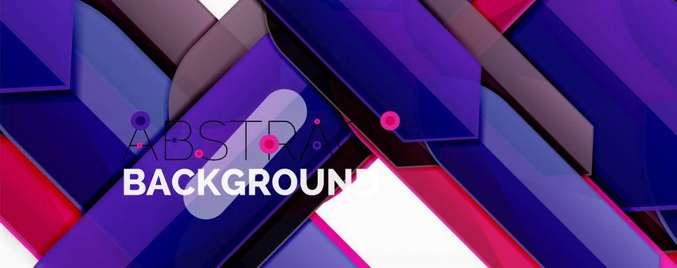 Abstract color lines dynamic background, modern material design style Stock Illustration