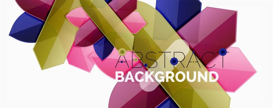 Abstract color lines dynamic background, modern material design style Illustrazione stock