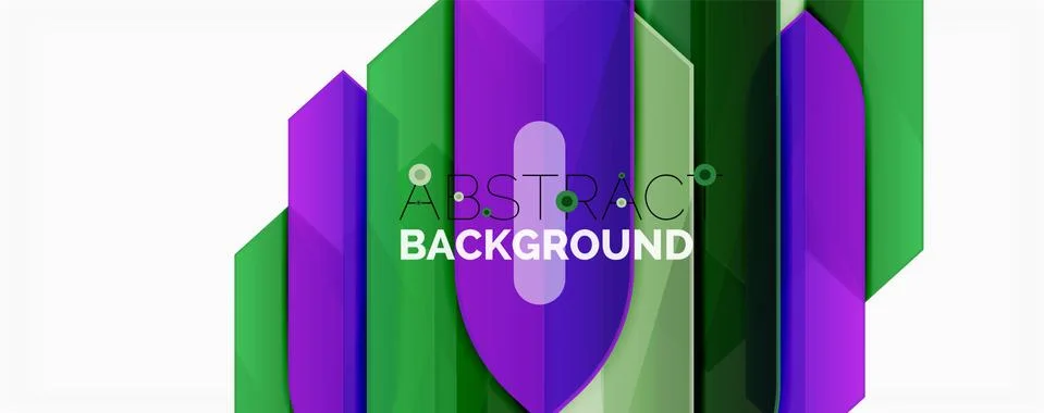 Abstract color lines dynamic background, modern material design style Illustrazione stock