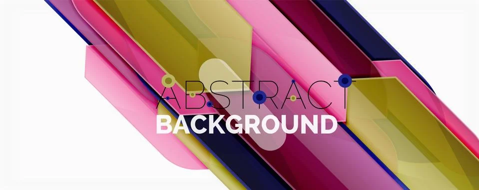 Abstract color lines dynamic background, modern material design style Illustrazione stock