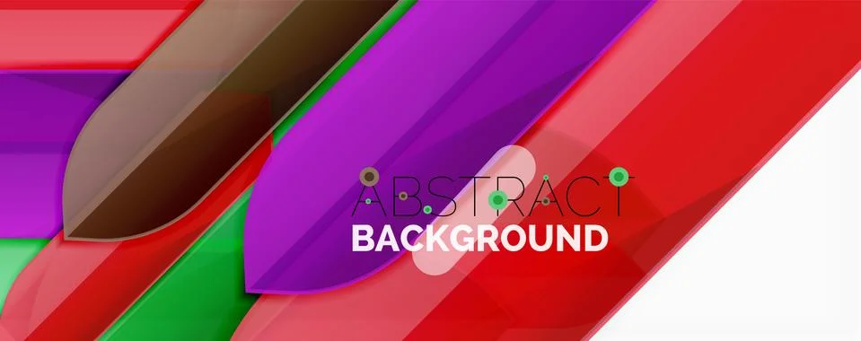Abstract color lines dynamic background, modern material design style Illustrazione stock