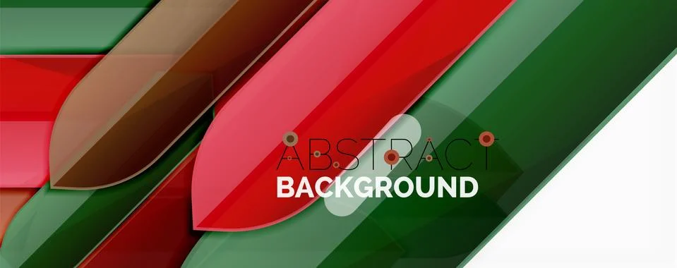Abstract color lines dynamic background, modern material design style Stock Illustration