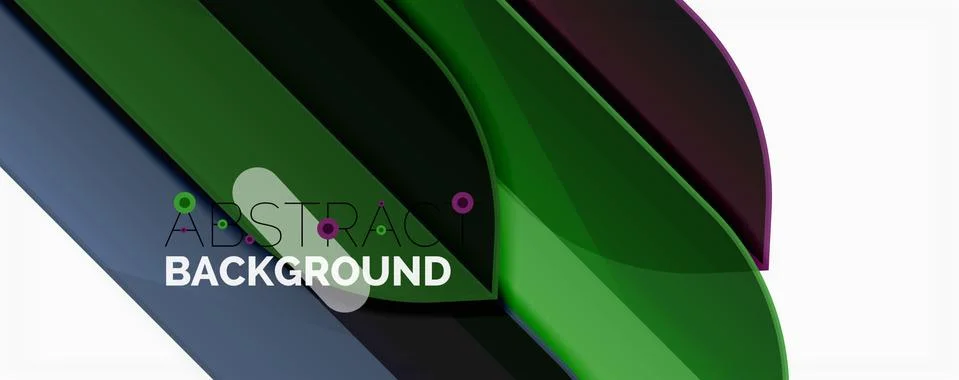 Abstract color lines dynamic background, modern material design style Stock Illustration