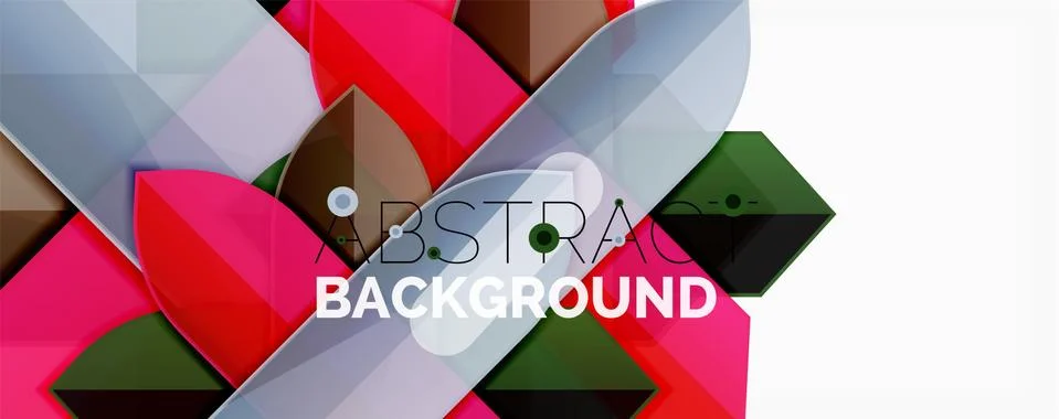 Abstract color lines dynamic background, modern material design style Illustrazione stock