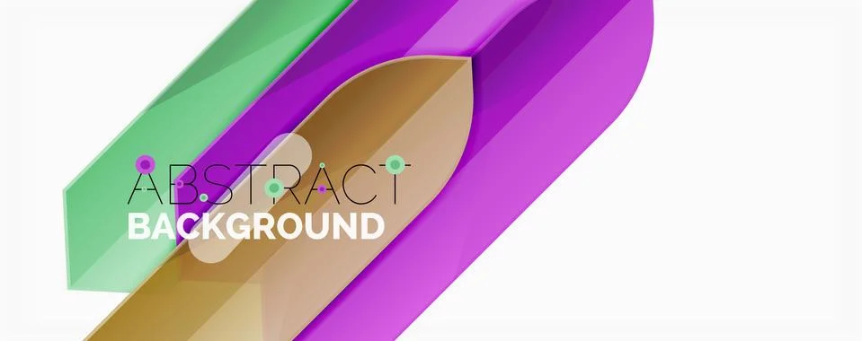 Abstract color lines dynamic background, modern material design style 스톡 일러스트