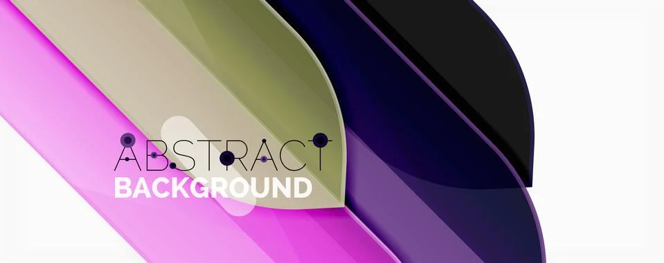 Abstract color lines dynamic background, modern material design style Illustrazione stock