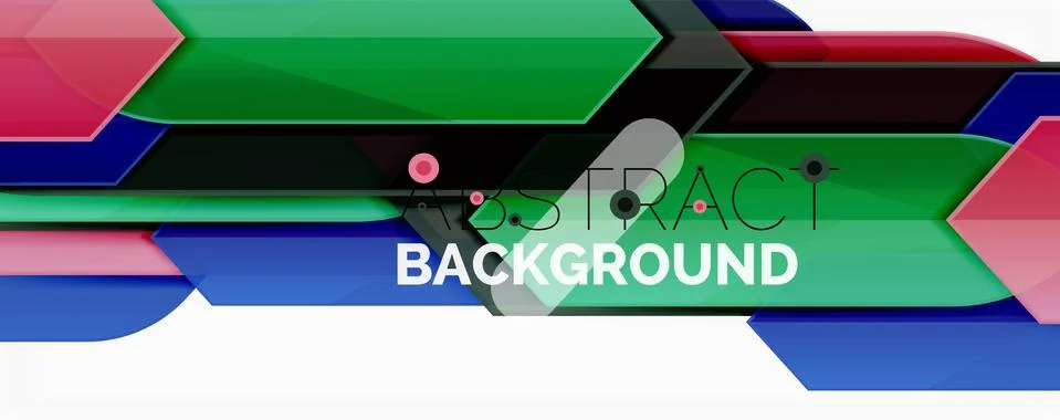 Abstract color lines dynamic background, modern material design style Stock Illustration