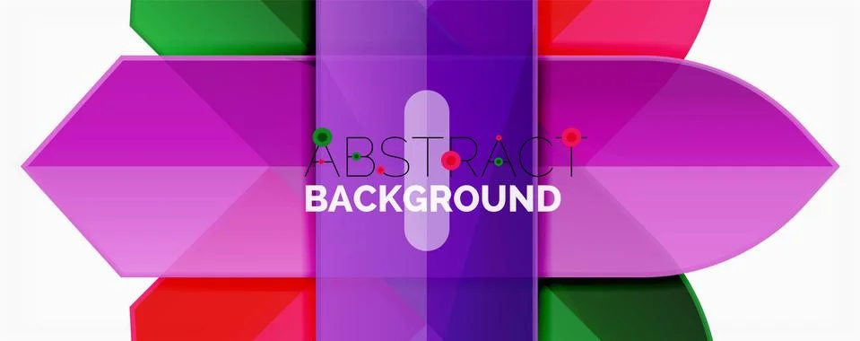 Abstract color lines dynamic background, modern material design style Stock Illustration