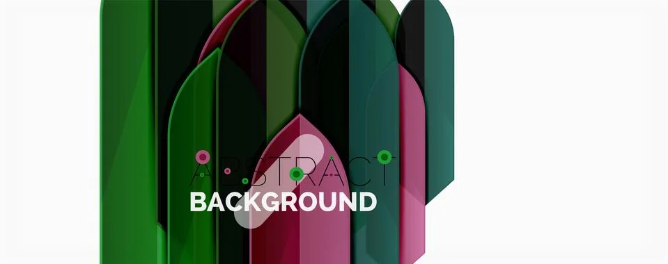 Abstract color lines dynamic background, modern material design style Stock Illustration