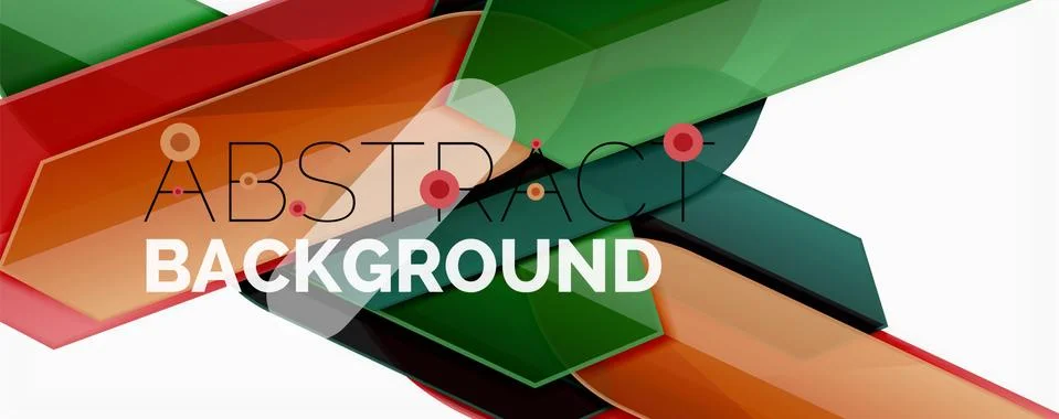 Abstract color lines dynamic background, modern material design style Stock Illustration