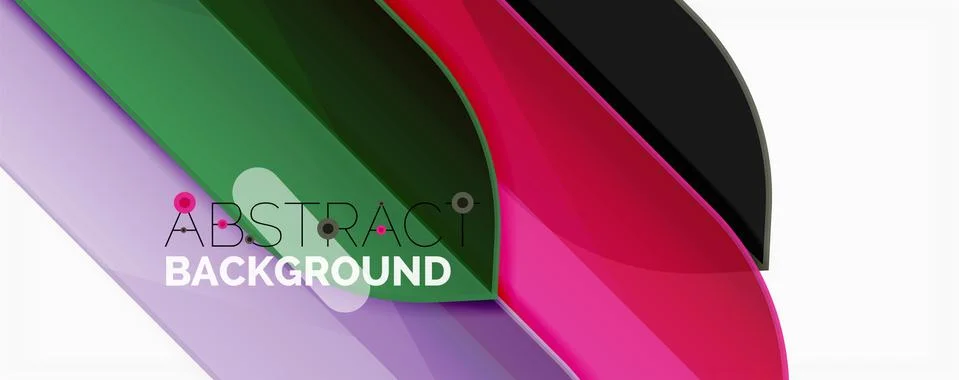 Abstract color lines dynamic background, modern material design style Stock Illustration