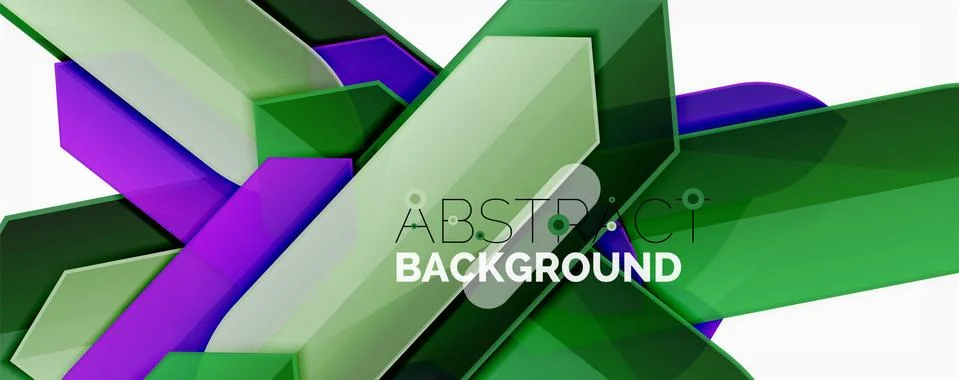 Abstract color lines dynamic background, modern material design style Illustrazione stock