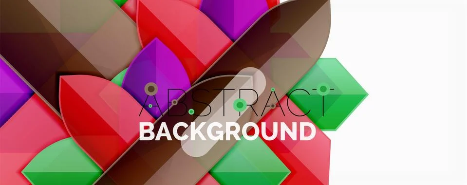 Abstract color lines dynamic background, modern material design style Illustrazione stock
