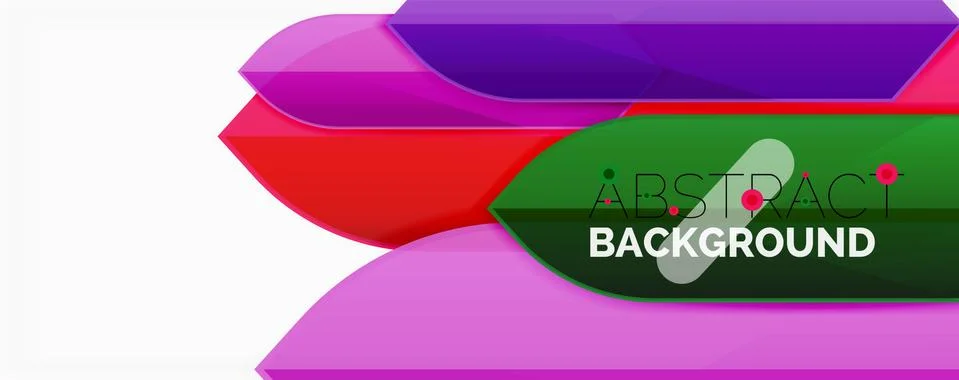 Abstract color lines dynamic background, modern material design style Illustrazione stock