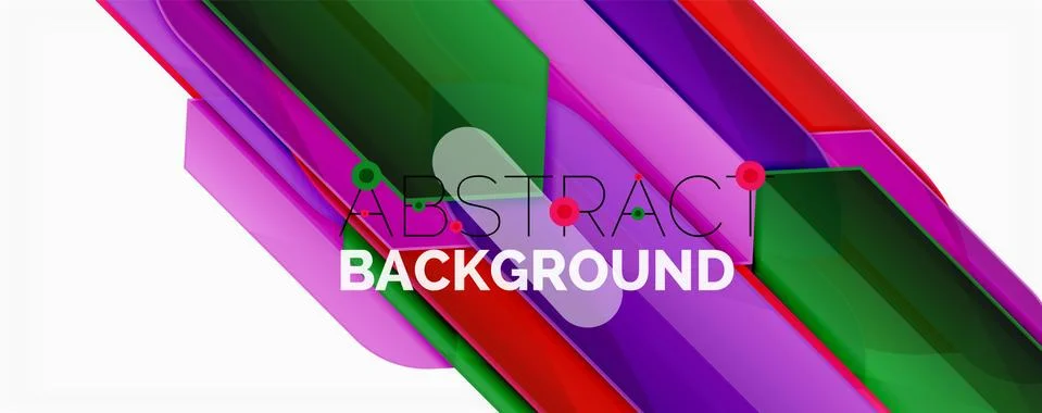 Abstract color lines dynamic background, modern material design style 스톡 일러스트
