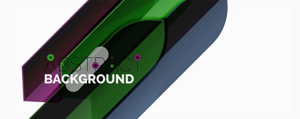 Abstract color lines dynamic background, modern material design style Ilustración de archivo