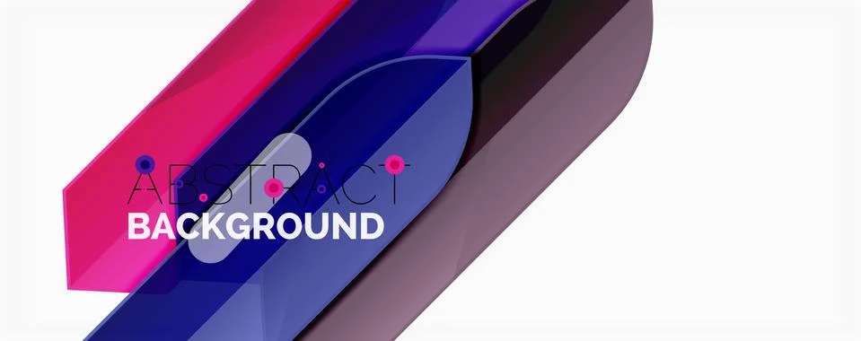 Abstract color lines dynamic background, modern material design style Stock Illustration