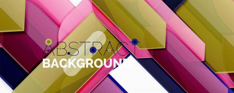 Abstract color lines dynamic background, modern material design style 스톡 일러스트
