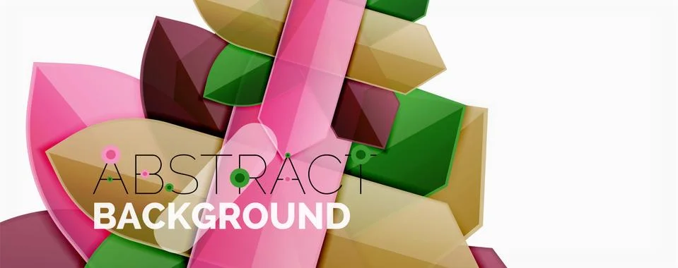 Abstract color lines dynamic background, modern material design style Ilustración de archivo