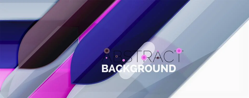 Abstract color lines dynamic background, modern material design style Stock Illustration