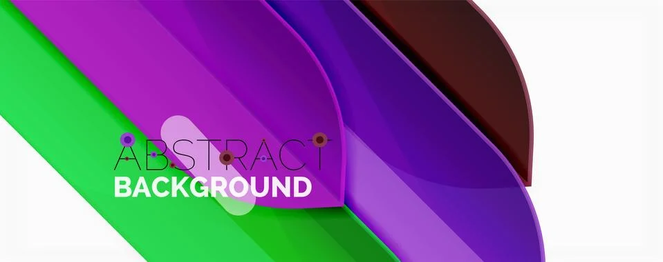 Abstract color lines dynamic background, modern material design style Illustrazione stock