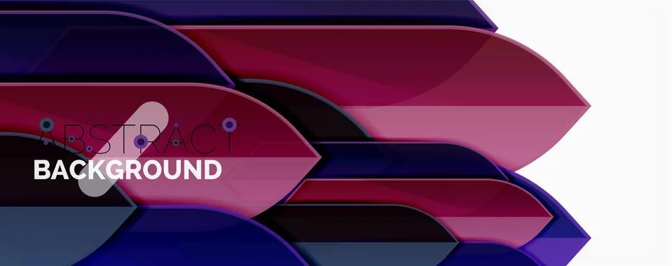 Abstract color lines dynamic background, modern material design style イラスト素材