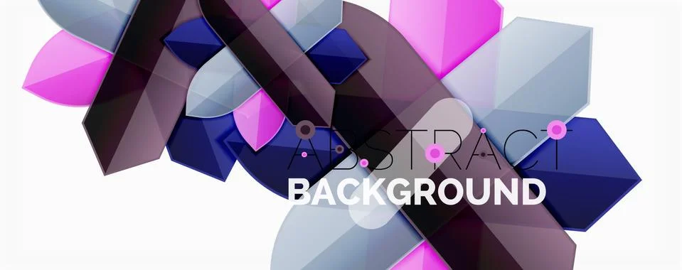 Abstract color lines dynamic background, modern material design style Illustrazione stock
