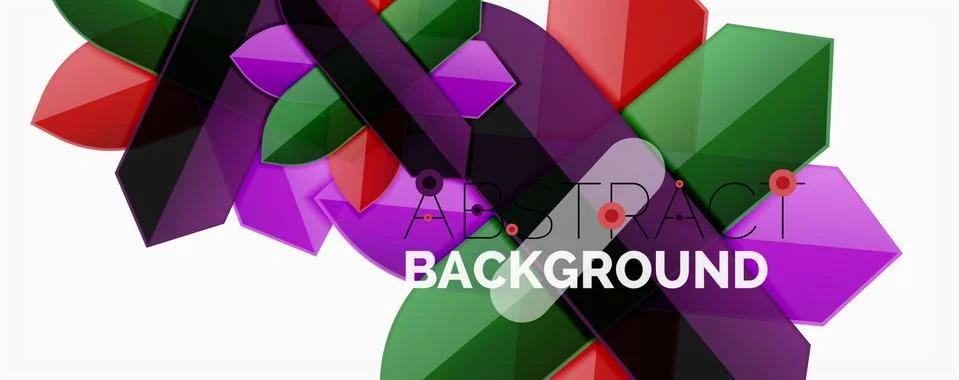 Abstract color lines dynamic background, modern material design style Illustrazione stock