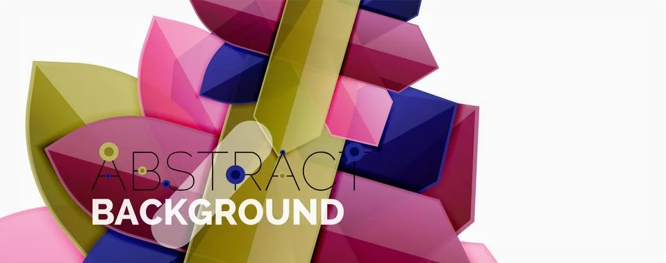 Abstract color lines dynamic background, modern material design style イラスト素材