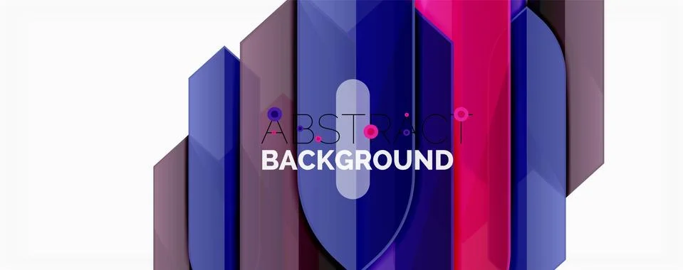 Abstract color lines dynamic background, modern material design style イラスト素材