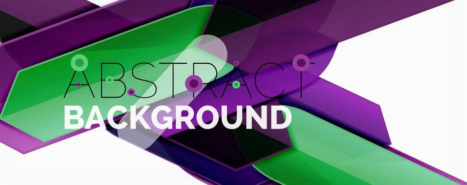 Abstract color lines dynamic background, modern material design style イラスト素材
