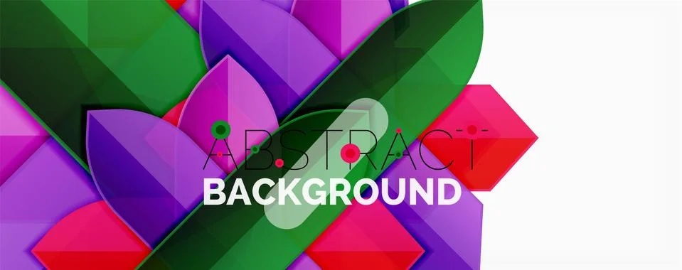 Abstract color lines dynamic background, modern material design style Stock Illustration