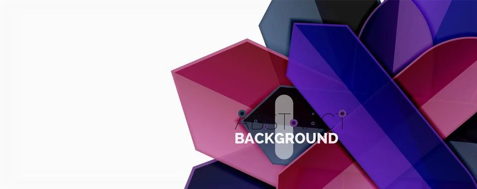 Abstract color lines dynamic background, modern material design style Stock Illustration