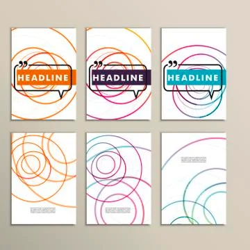 Abstract color lines on a white background Stock Illustration