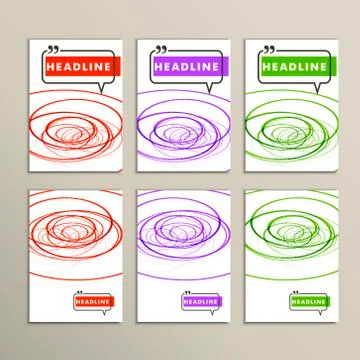 Abstract color lines on a white background Stock Illustration