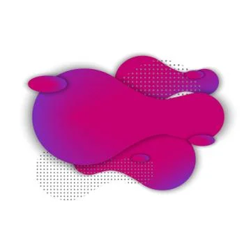 Abstract color liquid shape Stock Illustration