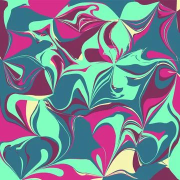 Abstract color mixing seamless pattern Stock Illustration