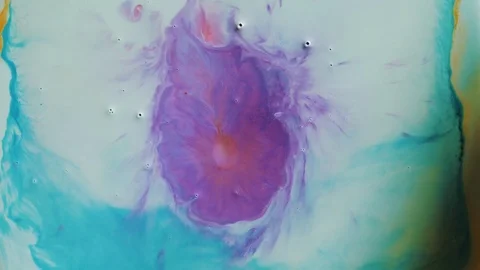 Abstract Color Mixing Timelapse From Begining Stock Footage 88769889