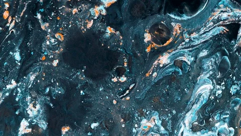 Abstract color moving background. Macro 4K video Video stock 114491070