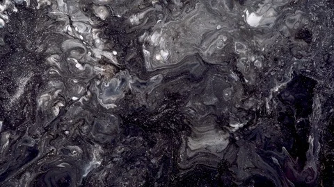 Abstract color moving background from spilled paints closeup Видео 119768538