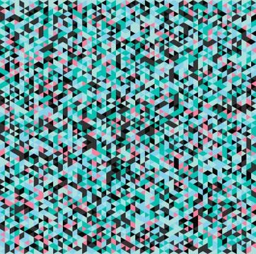 Abstract color pattern background with mosaic. Pink, blue and black colors Stock Illustration