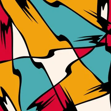 Abstract color pattern in graffiti style. Quality vector illustration for you Stock-Illustration
